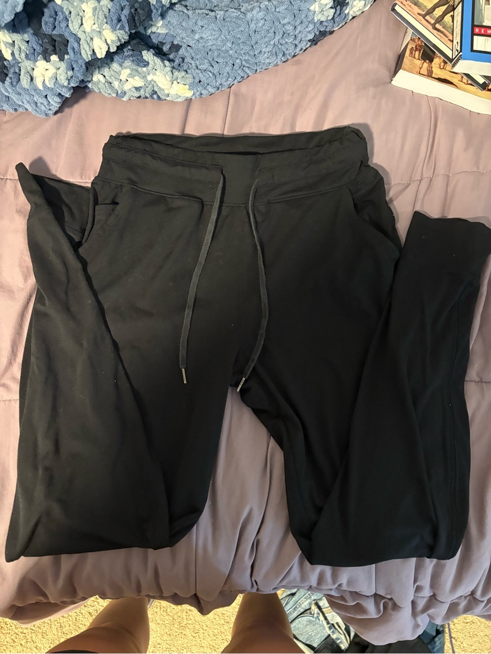 American Eagle Outfitters Black Drawstring Joggers